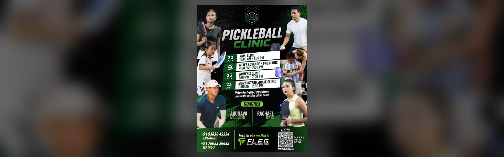 Pickleball Clinic at The Fitness House — 22 & 23 July 2026